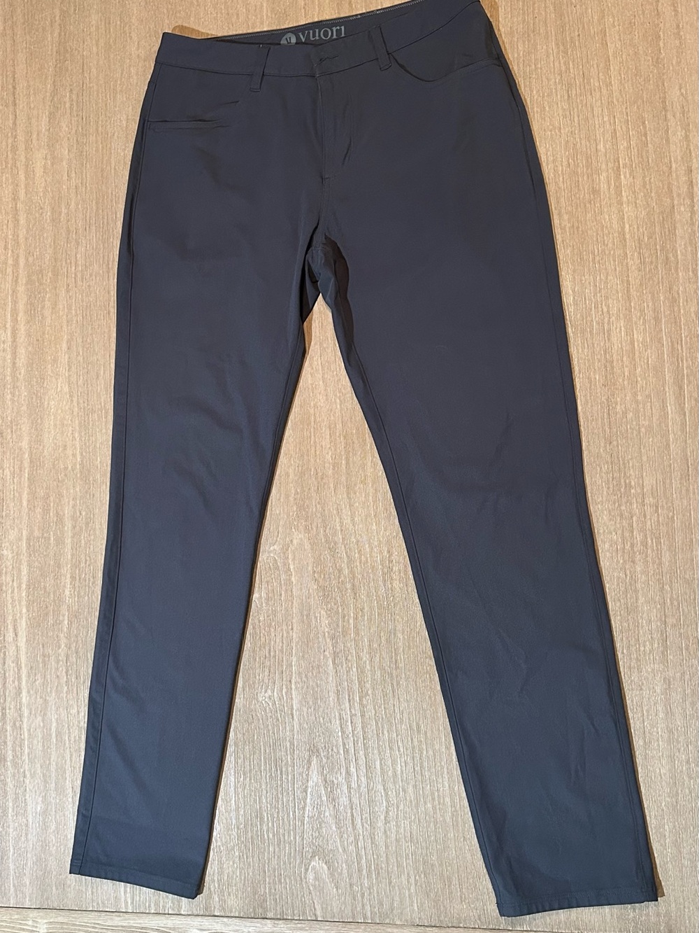 Vuori Meta Performance Slim Fit Chino Pants - Charcoal / Dark Grey, 32 Men's